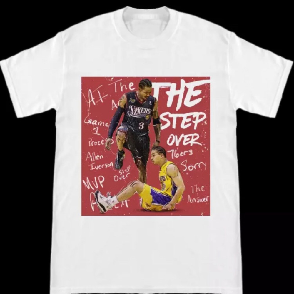 THE STEP OVER  ALLEN IVERSON OVER TYRONN LUE SHIRT